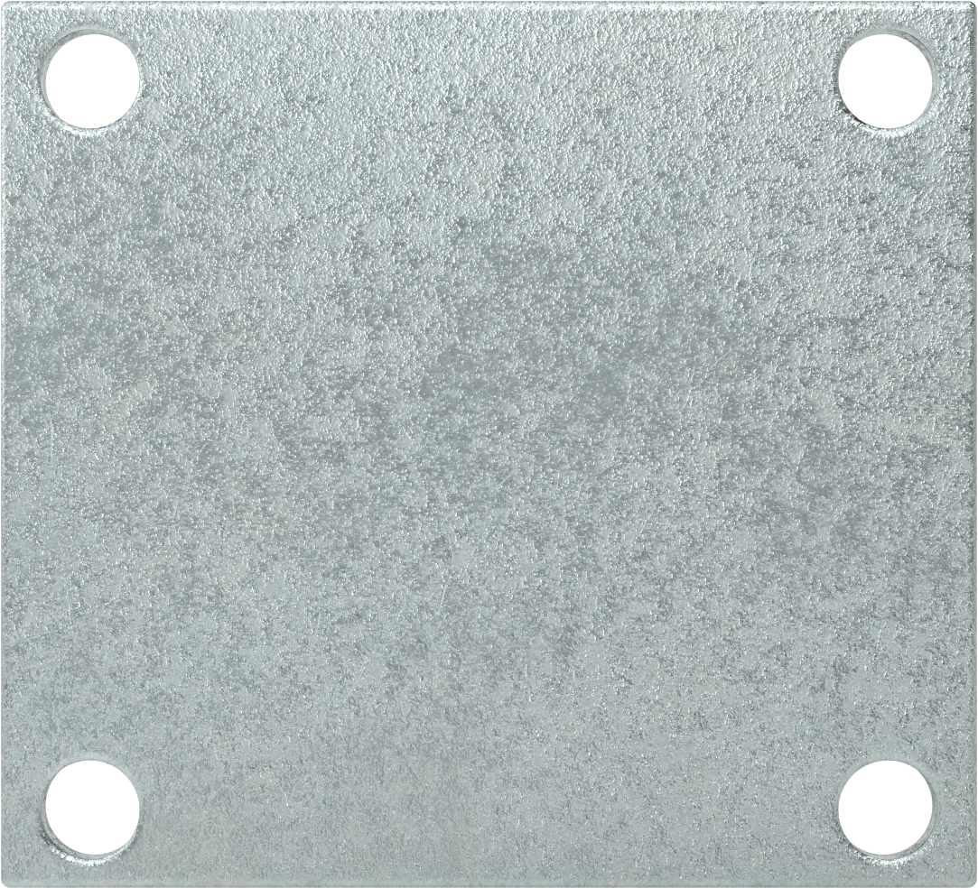 5-1/2" x 5" Montaj Plakalı Tekerlek, Samson, 5 inç Çapında Siyah Kauçuk Tekerlekli Sert
