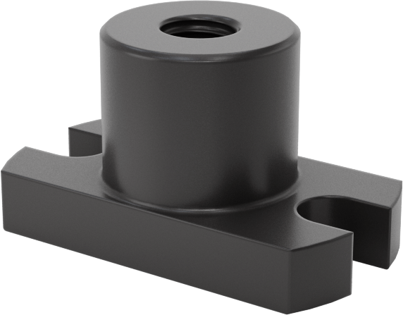 Ultra Hassas Kılavuz Vida için M3 x 0.5 mm Diş Boyutuna Sahip PEEK Flanşlı Somun — M3, 0.5 mm, Somun