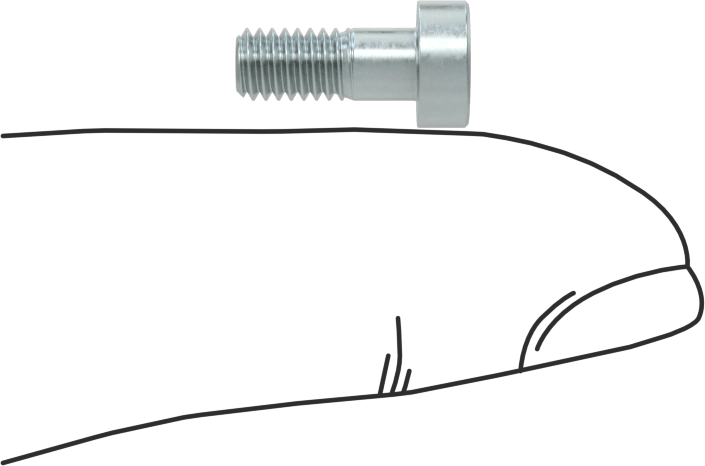 Alaşımlı Çelik Düşük Profilli Alyan Başlı Vida, Girintili Altıgen, Çinko Kaplı 8.8 Çelik, M4 x 0.7mm, 10 mm Uzunluk