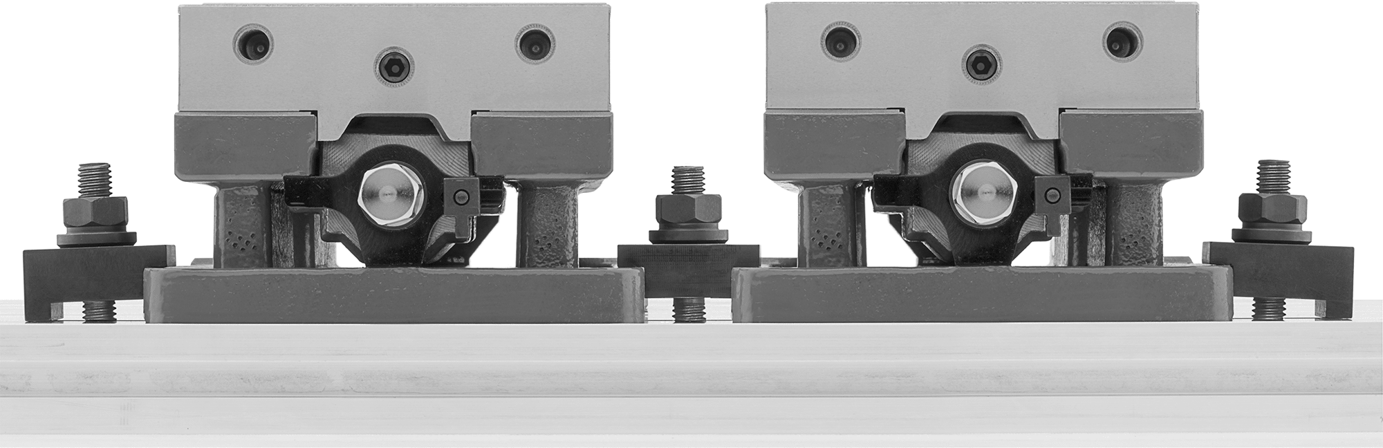 Mengene Montaj Kelepçesi, 1/2" Çaplı Çiviler için, Çift Kenarlı