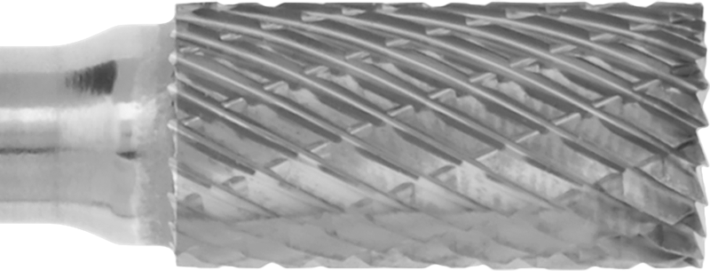 1/4" Çaplı Şaftlı Karbür Freze Ucu, Düz Kesici Silindir, Ticaret No. Sb-11, Çift Kesimli Diş — Silindir, 1⁄4", 1⁄8"