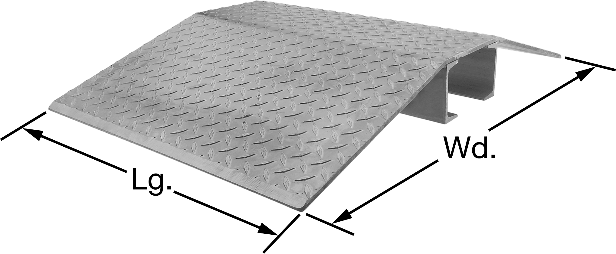 Geniş açıklıklı kablo rampası, 4" Genişlik x 4" Yükseklik Kanallı, 2 Fit Uzunluk