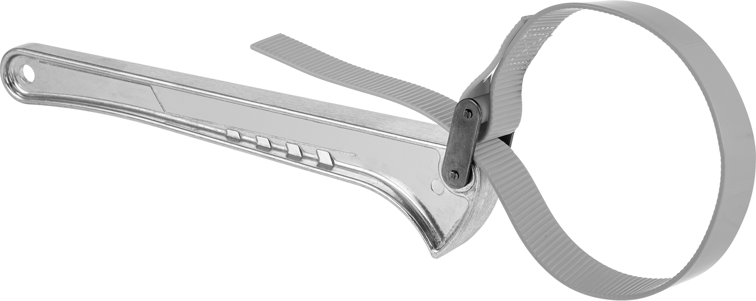 Sure-Grip Kayış Anahtarı, 1-1/2" ila 5" Dış Çap için, 12" Uzunluğunda Demir Sap