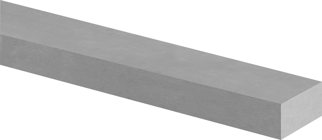 Darbeye Dayanıklı Sfero Dökme Demir Çubuk, 1" Kalınlık, 1-1/2" Genişlik