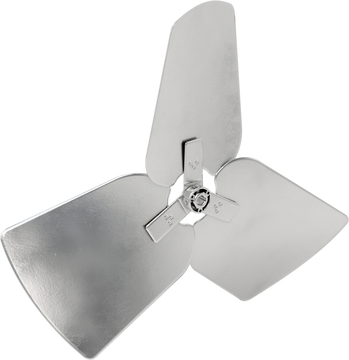 Alüminyum Fan Kanadı, Yüksek Çıkışlı, 5/8" Çaplı Kamalı Mil için, 3 Bıçak
