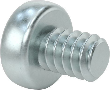Çelik Silindir Başlı Phillips Vida, M1.6 x 0.35 mm Diş, 2 mm Uzunluk