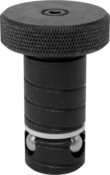 1/2" Kalınlık için Kelepçe, 13 mm Çap x 1.080" Uzunluklu Şaftlı Top Kilitli Hızlı Değiştirilebilir Fikstür