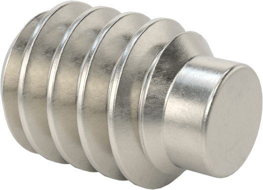 Uzatılmış Uçlu Setskur, 18-8 Paslanmaz Çelik, 2-56 Diş, 1/8" Uzunluk