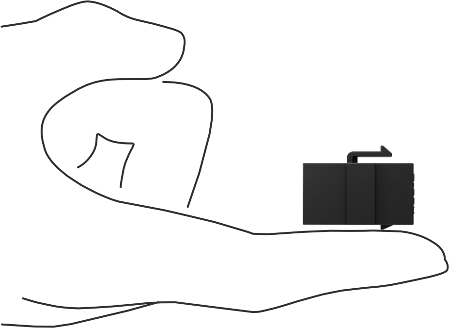 Keystone Duvar Plakaları için USB Adaptörü, USB C Dişi x USB C Dişi, Standart 3.2 Gen 1, Siyah
