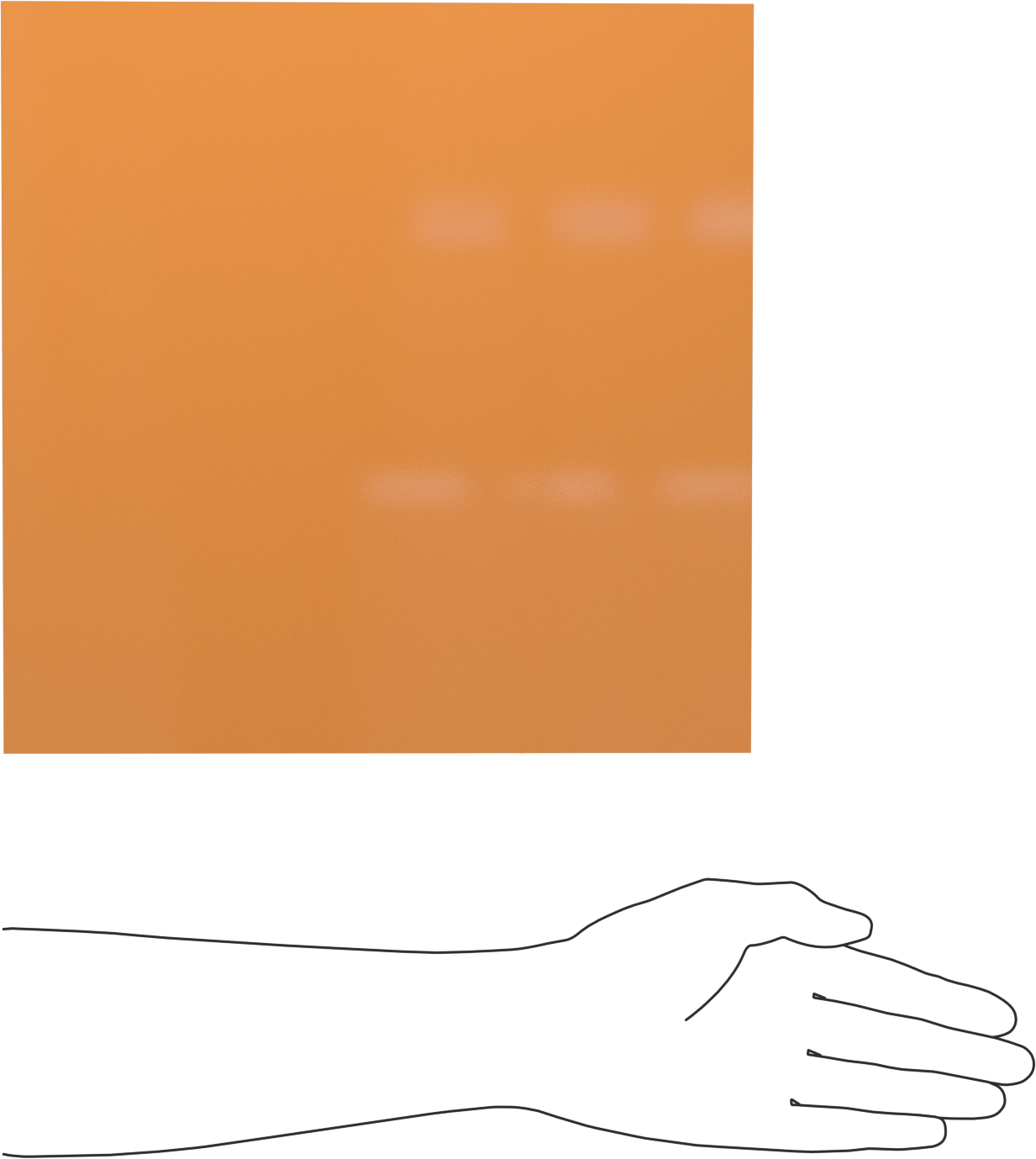Kapton® Poliimid Film, Elektrik Sınıfı, Yapışkan arka yüz, 12" x 12" x 0.001"