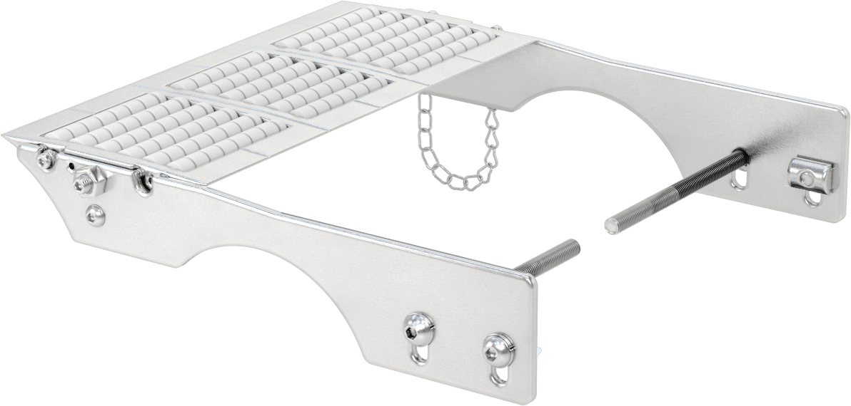 Modüler Mini Zincirli Konveyör için 10-1/2" Genişliğinde Silindir Transfer Uzatması