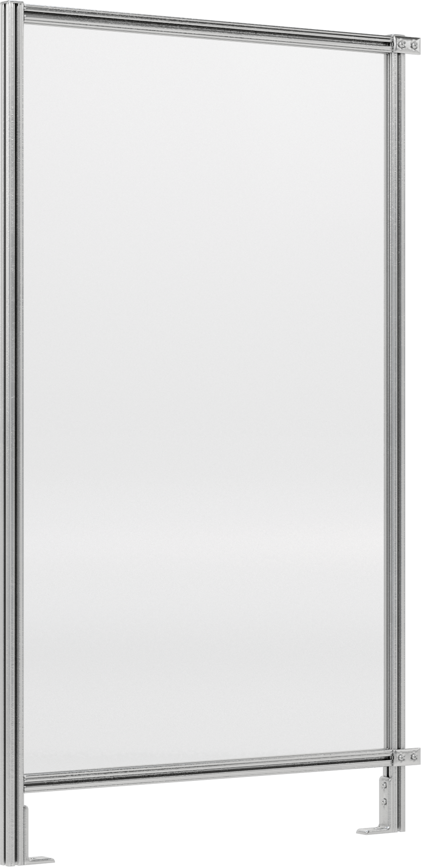 6 Fit Toplam Yükseklik x 3'6" Genişlik, T-Yivli Çerçeveleme Makinesi Koruyucusu için Katı Panel — Panel, Katı, Plastic, Polycarbonate