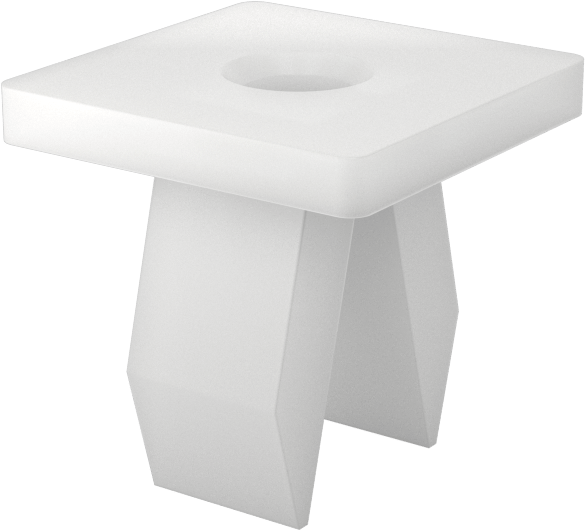 Naylon Kafes Somun, Kare, 8 ve 10 Numaralı Vidalar için, 0.218"-0.230" Panel Kalınlığı için — Kare, Nylon, Plastic, Takılabilir, Kare