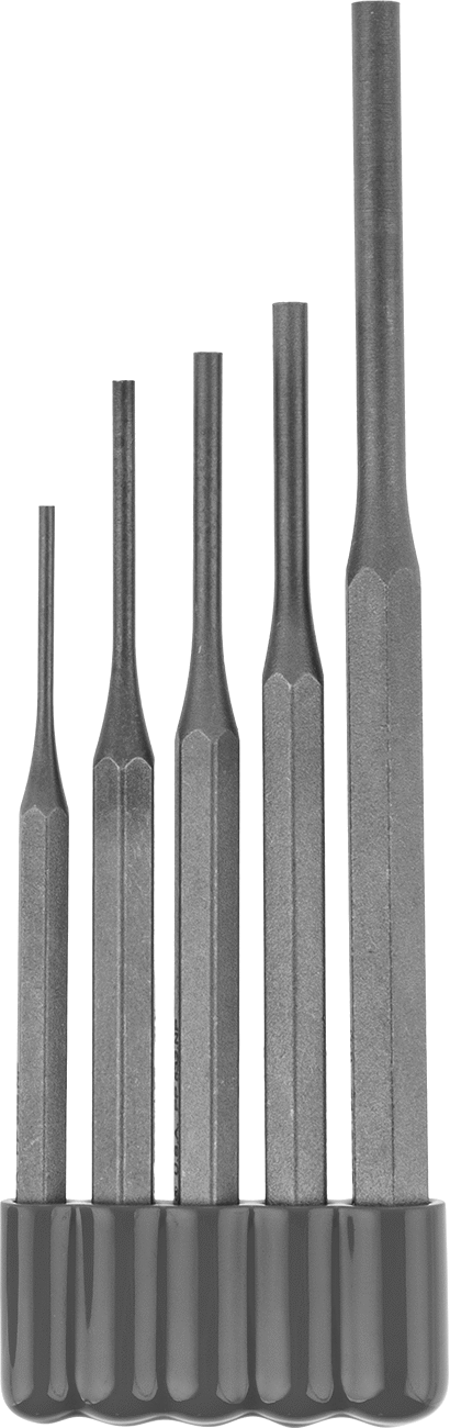 Altıgen Saplı Pim Çıkarma Zımba Seti, 5 Parça, 1/8", 3/32", 1/8", 5/32" ve 3/16" Pim Çapı