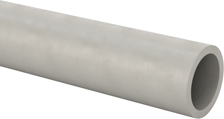 Kolay İşlenebilir Sert Fiber Yuvarlak Boru, 40" Uzunluk, 9/16" Dış Çap, 7/16" İç Çap