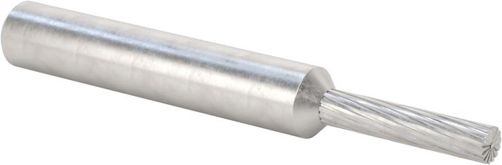 1/4" Çaplı Şaftlı Karbür Freze Ucu, Düz Kesici Silindir, Ürün No. Sb-12, Tek Kesim — Silindir, 1⁄4", 1⁄8"