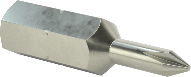Dar Boşluklu 0 Numaralı Phillips Ucu — Altıgen, 1", 7⁄16"