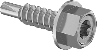 Metal için Yırtılmaya Dayanıklı Çelik Delme Vidaları, Torx Tahrikli Standart Başlık, Çinko Kaplamalı