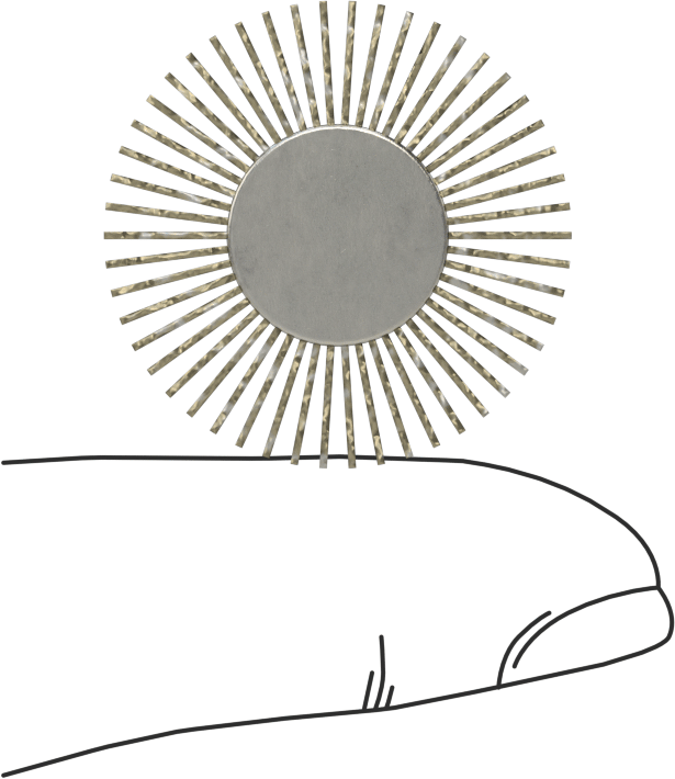 Lamelli Zımpara Çarkı, Dişli Saplama, Pürüzsüz Yüzey için, 120 Kum, 1" Çap, 5/8" Genişlik