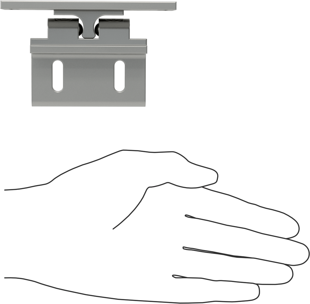 T-Yivli Çerçeve, 1.5" için Ray-Ray Tutma Mandalı, 30 mm ve 40 mm Yükseklikli Ray