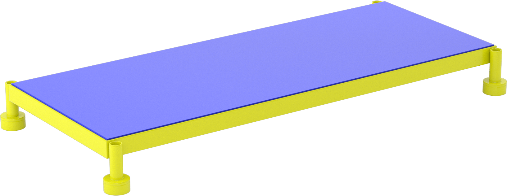 Yorgunluk Önleyici Çalışma Platformu, 5"-8" Yükseklik x 48" Genişlik x 19" Derinlik Toplam — Çelik, Çalışma Platformu, 800 lb.