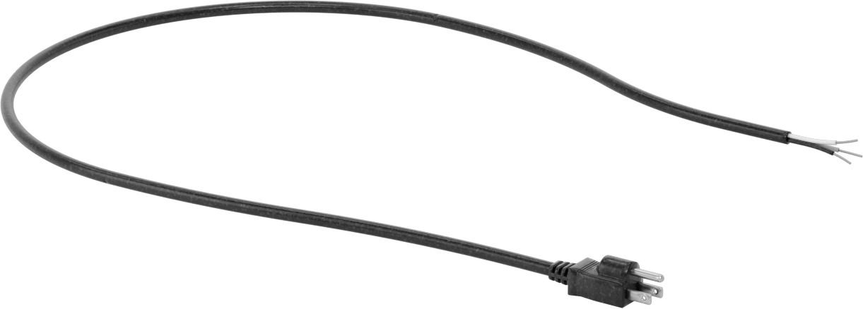 Güç Kablosu, NEMA 5-15 Fiş, 16 AWG, 3 Fit Uzunluk, SJTW