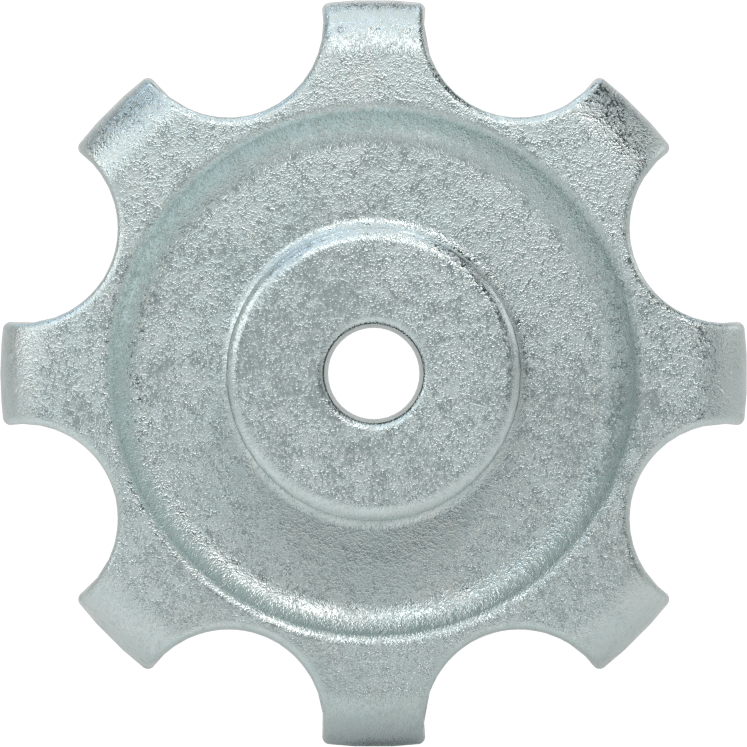Yivli Çinko Delikli Topuz, 1/4" Çap x 5/8" Derinlikli Delik