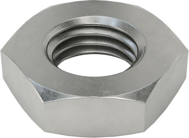 Orta Mukavemetli Çelik İnce Profilli Altıköşe Somun, İnce Dişli, M8 x 1 mm Diş