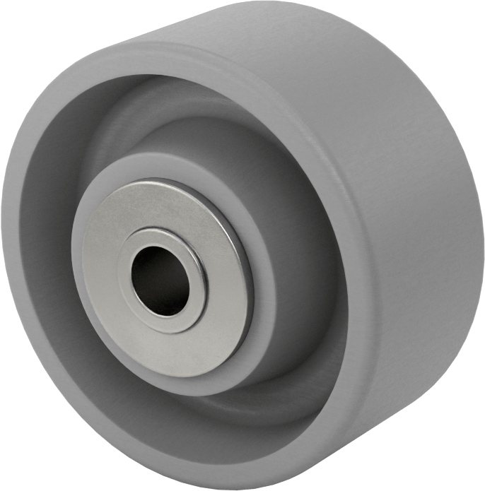Demir Tekerlek, Rulmanlı, 3-1/4" Çap x 1-1/2" Genişlik, 400 lbs. Kapasite