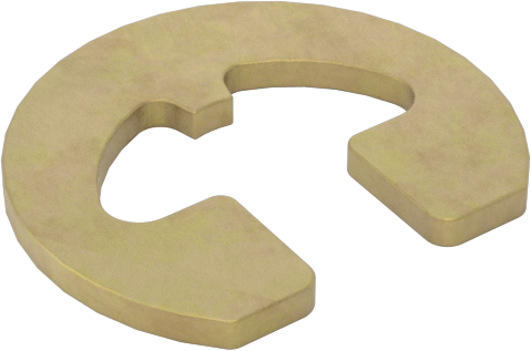 Ağır Hizmet Tipi Yandan Montajlı Harici Segman, Sarı Kromat Kaplamalı 1060-1090 Yay Çeliği, 4 mm dış çap için