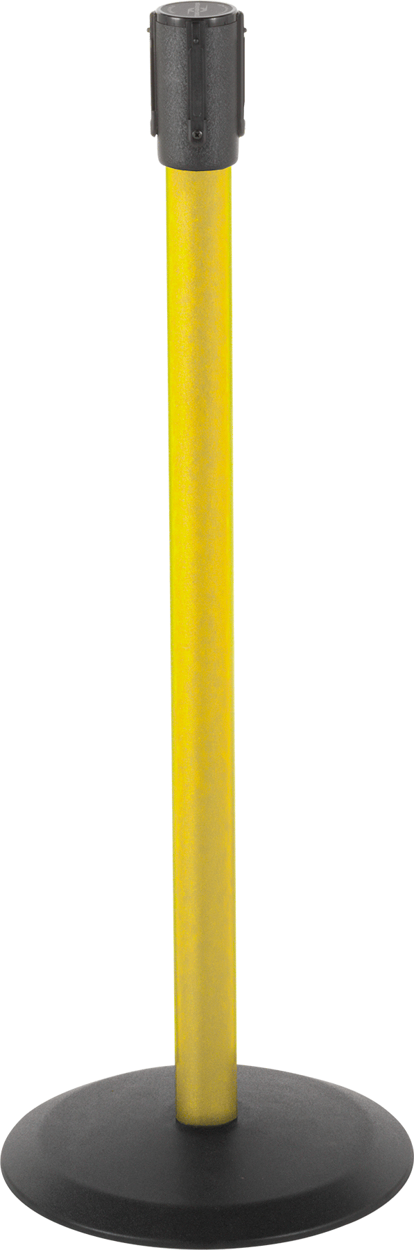 Bağımsız Geri Çekilebilir Kemer için Sarı 2" Çaplı Çelik Alıcı Direk — Sarı, Katı, 6 lb.