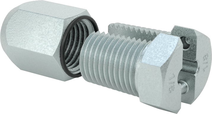 Dövme Tek Parça Tel Halat Kelepçesi, 1/8" Halat Çapı için - Kaldırma Amaçlı Değil