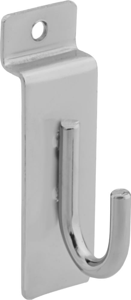 Slatwall Kancası, 1-3/8" Çıkıntı, Krom Kaplı Çelik