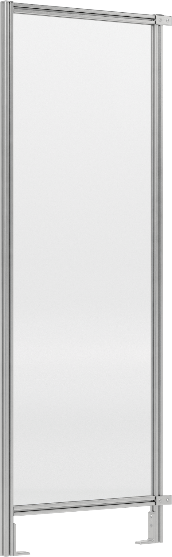 7 Fit Toplam Yükseklik x 2'6" Genişlik, T-Yivli Çerçeveleme Makinesi Koruyucusu için Katı Panel — Panel, Katı, Plastic, Polycarbonate