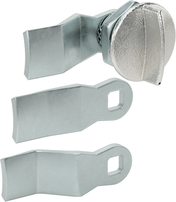 Yıkanabilir Kam Mandalı, 1/8" Kalınlıkta Kanatlı Tutamaklı, Krom Kaplama, 3/16" Maksimum Kalınlık için — Kanat, Kilitlenmeyen, Kulp