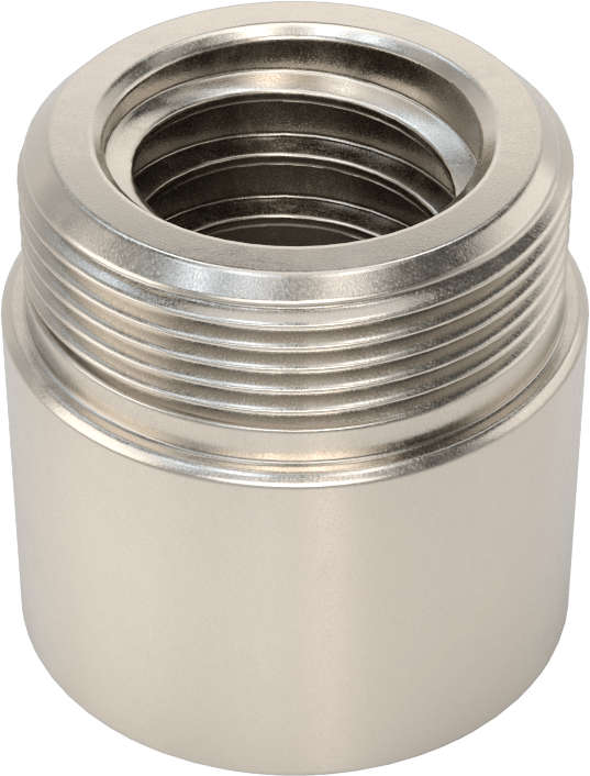 Kılavuz Vida için M24 x 5 mm Dişli Hassas Somun — M24, 5 mm, 1 1⁄2"