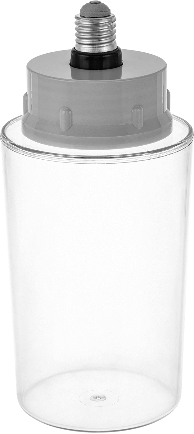Cam Tutucu Ampul Koruyucu, Maksimum 2-7/8" Çap x 7-1/8" Uzunlukta Ampul — Plastic, Polycarbonate, Şeffaf