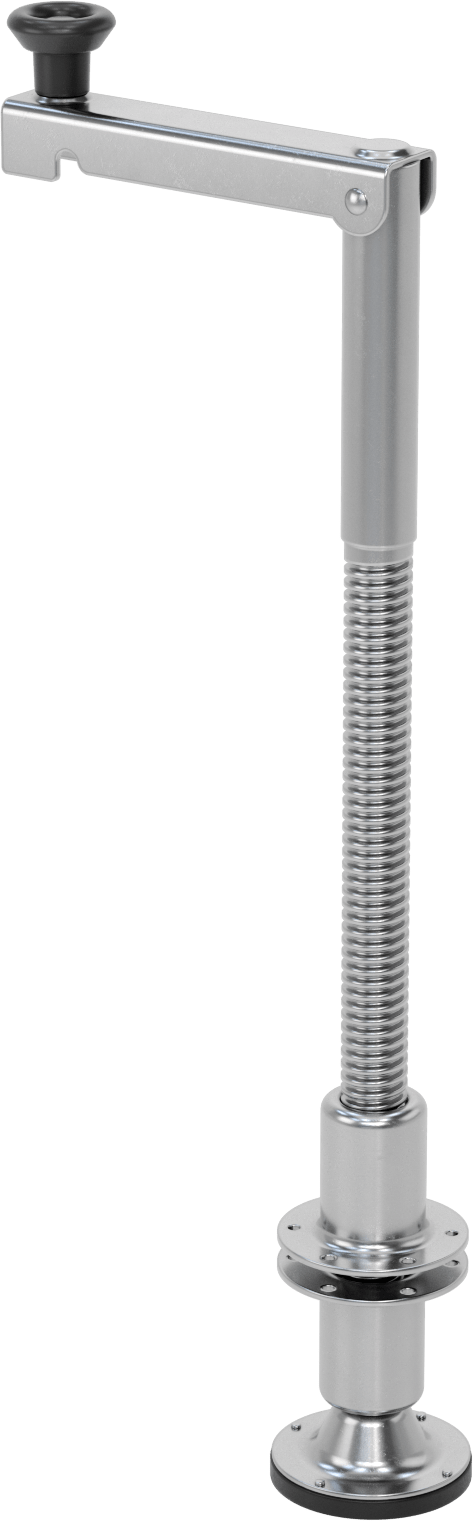 Seviyeleme Krikosu, Delikli Montajlı Yuvarlak Plaka, 4-1/2" ila 21-1/2" Yükseklik — Çelik