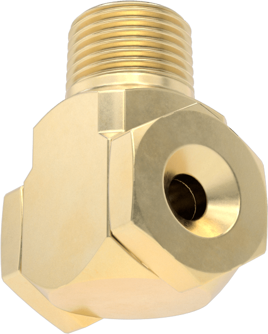 Dik Açı Tam Konik Püskürtme Nozulu, 1/2 NPT Erkek, 20 PSI'da 4.3 gpm