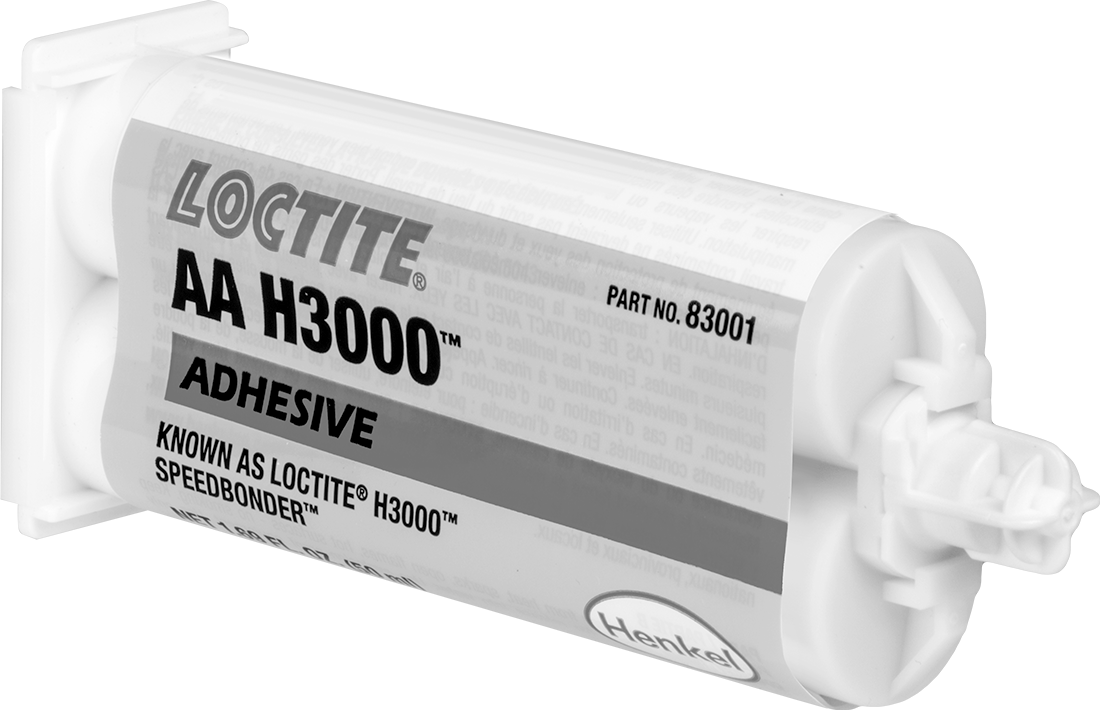 Yapısal Yapıştırıcı, Akrilik, Loctite® H3000, 1.69 FL. oz. Kartuş — Kartuş, ABS, Aluminum, Brass, Bronze, Cast Iron, Copper, CPVC, Iron,…