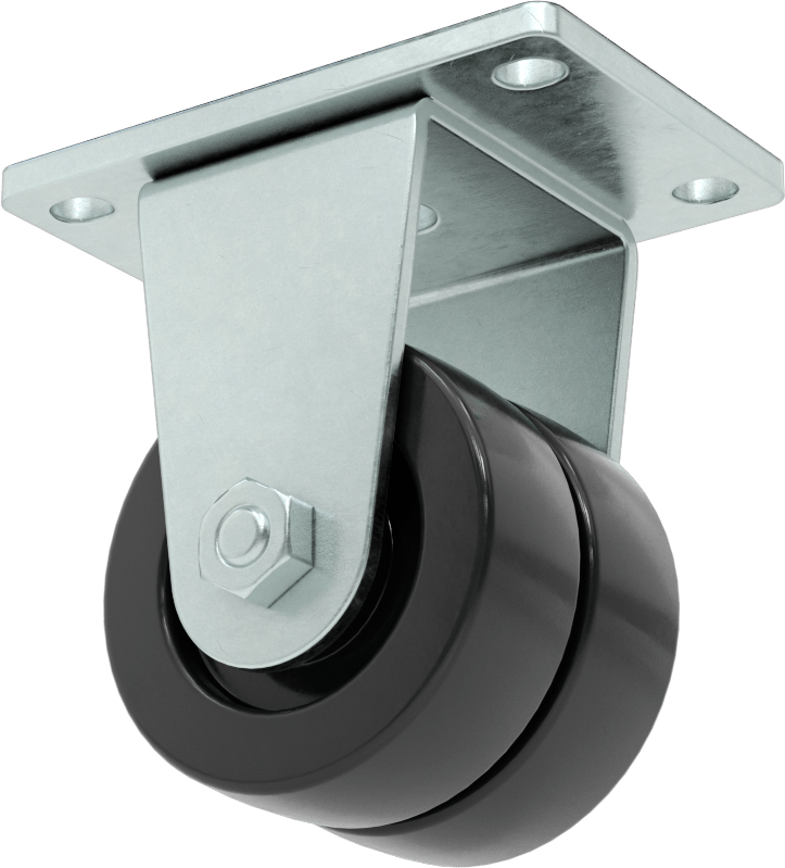 Cart-King Tekerlek, 2-1/2" Çapında 80A Durometre Neopren Kauçuk Tekerlekli Sert — Levha, 2 1⁄2", Sert