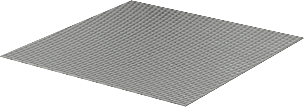 304 Çok Amaçlı Paslanmaz Çelik, Dokuma Dokusu, 6" x 6" Levha, 0.024 inç Kalınlık