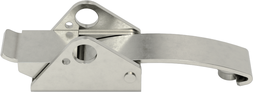 Çekme Mandalı, Düğme Karşılıklı, 17-7 PH Paslanmaz Çelik, 3-3/8" Uzunluk x 15/16" Genişlik — Vida Takma, Asma Kilitlenebilir, 17-7 PH Sta…
