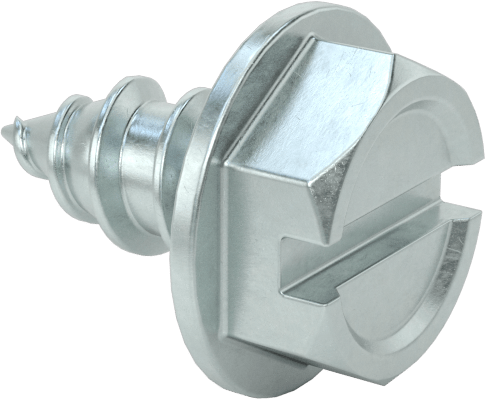 Çinko Kaplı Çelik Flanşlı Altıköşe Başlı Vidalar, Sac Metal için, 10 Numaralı Boyut, 3/8" Uzunluk