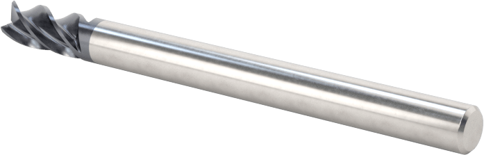 Hızlı Kesim Karbür Uçlu Freze, Ramping ve Plunging için, Kare, 1/8" Freze Çapı, 1/4" Uzunluğunda Kesim