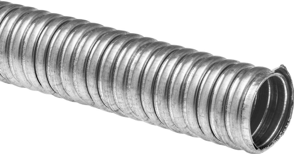 Oluklu Çelik Tel Kılıf, 1/8" İç Çap, 1/4" Dış Çap