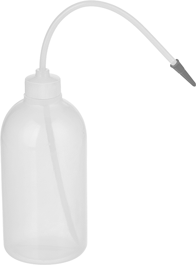 Uzatılmış Uçlu Sıkma Şişesi, Nozul Kapağı ile Plastik Nozul, LDPE