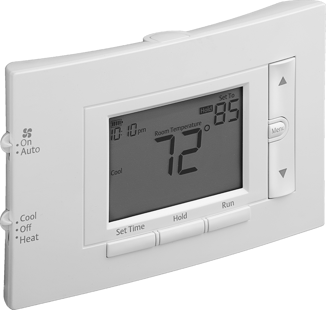 Programlanabilir Düşük Gerilim Termostatı, Klimalar ve Isıtıcılar için, Düğme Kontrolü — Sabit Kablolama