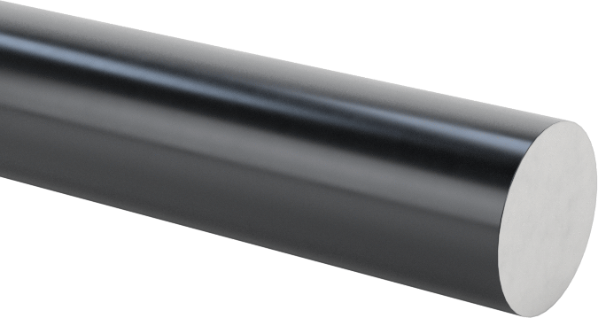 Doğrusal Hareket Mili, Seramik Kaplı 6061 Alüminyum, 1/4" Çap, 6 inç Uzunluk