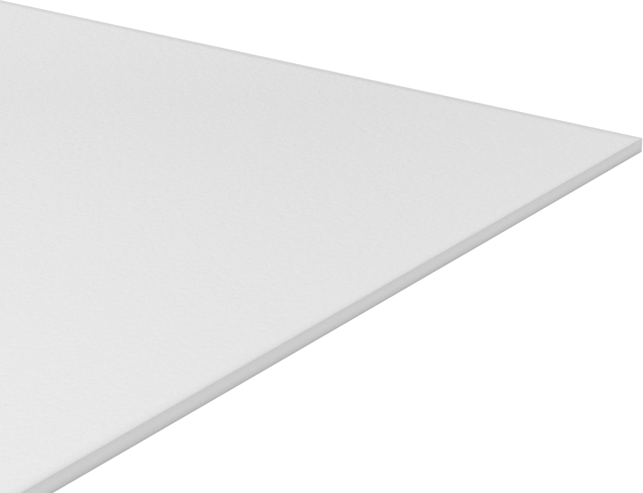 Yüksek Sıcaklık Kaygan UHMW Polietilen, Levha, 1/8" Kalınlık, 12" x 12"